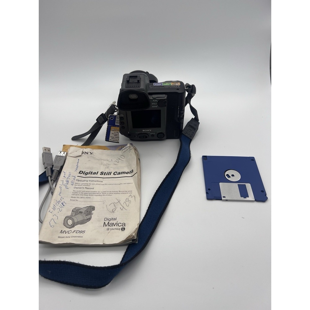 Sony Mavica MVC-FD95 2.1MP Digital Camera - Black & Metallic gray - Picture 8 of 9